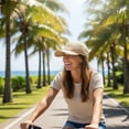 thumbnail image 4 of vlrwzc Lightweight Straw Mesh Baseball Cap Unisex Summer Sun-Shading Hat, 4 of 7