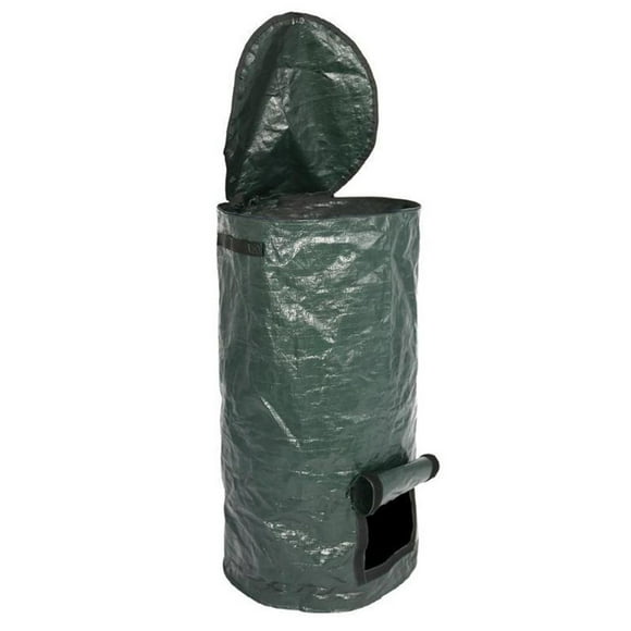 Bags 34Gallons Garden Waste Bags Organic Compost Bag Vegetable Grow Compost Bag Garden Vegetable Planter with Handles&Access Flap for Vegetables, Tomato, Carrot, Onion, Fruits,