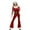 Red, variant on Christmas clothes Christmas decorations Red Jumpsuit Elegant Style For Holiday Parties Festive Themed Events And Photo santa suit