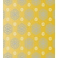 thumbnail image 3 of Grey and Yellow Duvet Cover Set, Retro Vintage Bohemic Image of Flowers Swilrs Art Print, Decorative 3 Piece Bedding Set with 2 Pillow Shams, Calking Size, Blue Grey Marigold, by Ambesonne, 3 of 3