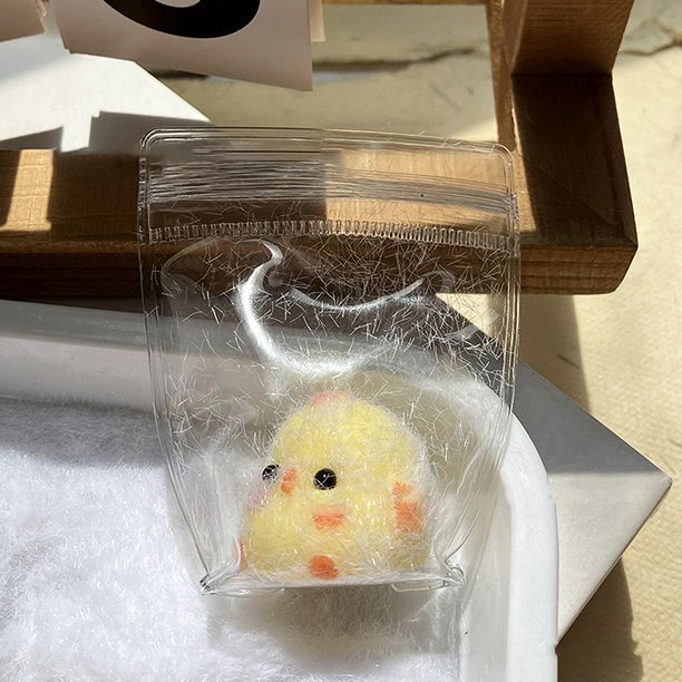 pieza de juguete en miniatura para aliviar el estrés, forma de pollito, cerdo, animal, para apretar, pegajoso, mini pingüino, pato