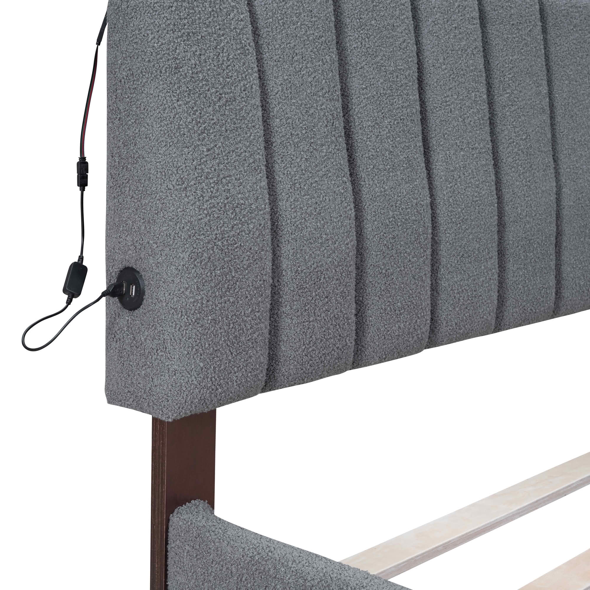 MAYEERTY Sturdy MDF & Particle Board Bed Frame with Extra Sleeping Space & Easy Assembly