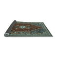 thumbnail image 2 of Ahgly Company Indoor Square Persian Light Blue Traditional Area Rugs, 5' Square, 2 of 4
