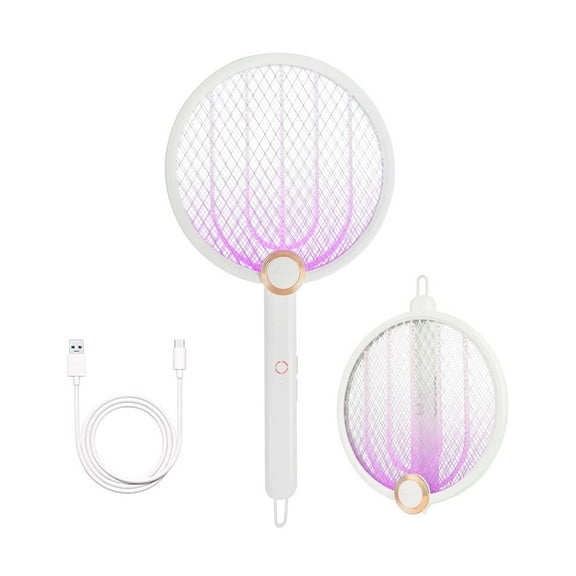 Aspectek Foldable Electric Fly Swatter – Insect Killer & Electric Fly Swatter with Charger (1-Pack)