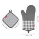 thumbnail image 3 of Titular de la olla,Guantes de silicona resistentes al calor para horno, guantes antideslizantes para Tomshoo Gris, 3 of 7