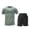 Green, variant on Riecok Mens Short Sets 2 Piece Outfits Short Sleeve T Shirt Shorts Summer Tracksuits Workout Sportwear Clothes