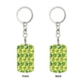 thumbnail image 2 of Goofa Kiwi and Avocado Printed Rectangular Metal Keychain Bag Charm Floral Charm for Purse Keys Metal Keyring Gift for Women Accessories, 2 of 7