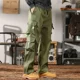 thumbnail image 2 of Pantalones Cargo Negros para Hombre, Pantalones para Hombre, Ropa de Trabajo, Anchos, Ajuste Regular, Diseñador, Talla Grande, Calle, con Estilo Coreano, Nailon Emo, Nuevos, 2 of 4