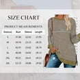 thumbnail image 2 of SWQZVT Tunic Tops for Women Long Sleeve Tops Fall Shirts Basic Round Neck Trendy Color Block Loose Casual Light Weight Sweat Shirts Slits Pullover, 2 of 8