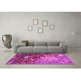 thumbnail image 3 of Ahgly Company Indoor Round Oriental Pink Industrial Area Rugs, 3' Round, 3 of 4