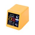 thumbnail image 1 of YUANOU MINI Size Smart WIFI Weather Station Clock for Gaming Desktop Decoration. DIY Cute GIF Animations and Electronic Album function(yellow), 1 of 7