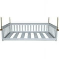thumbnail image 3 of Kunkle Holdings LLC Pine Twin Size Mission-Style Daybed with Rope Graphite Natural, 3 of 5