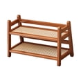 thumbnail image 2 of yotijay Water Cup Display Rack 2 Layer Storage Shelf for Home Coffee Bar Accessories Brown, 2 of 9