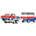thumbnail image 3 of Hot Wheels Team Transport Truck & Race Car, Rally Van & Trailer, 3 of 6