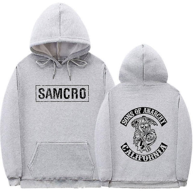 Sons Of Anarchy Samcro Sweat à Capuche Imprimé Double Face Chemise Haut