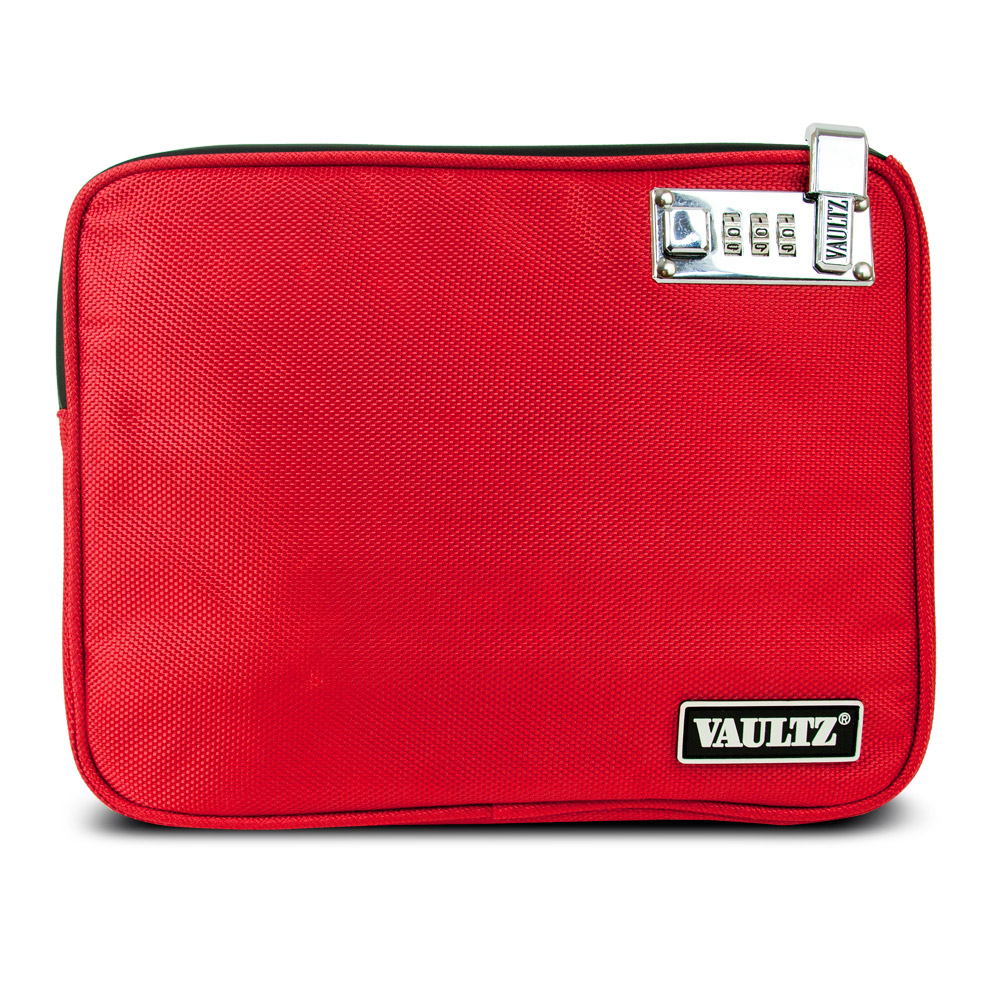 Vaultz WaterResistant Medium Pool Pouch with Tether, Red