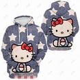 thumbnail image 2 of Nouveau Automne HELLO KITTY Chandail à Capuchon Femme Simple Col Rond Polyvalent Chandail 2023 Manches Longues Étudiants Décontracté Ample Chandails à Capuchon Automne, 2 of 7
