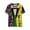 #64-Multicolor, variant on Craaazy Unisex Funny Print Crewneck Short Sleeve Mardi Gras T-Shirts Gifts