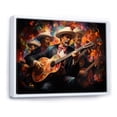 thumbnail image 2 of Designart "Melody Musical Mexico Mariachi wall art II" Mexico Floater Framed Canvas Art Print, 2 of 7