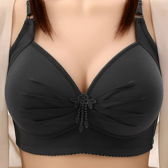gakvbuo Wireless Support Bras For Women Full Coverage And Lift Plus Size Bras Post-Surgery Bra Wirefree Bralette Minimizer Bra For Everyday Comfort