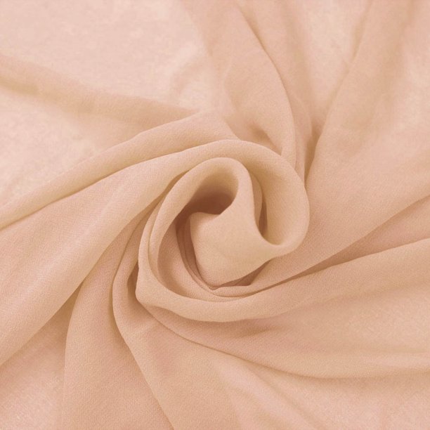 FREE SHIPPING!!! BlushD Solid Washed HiMulti Chiffon Fabric by the