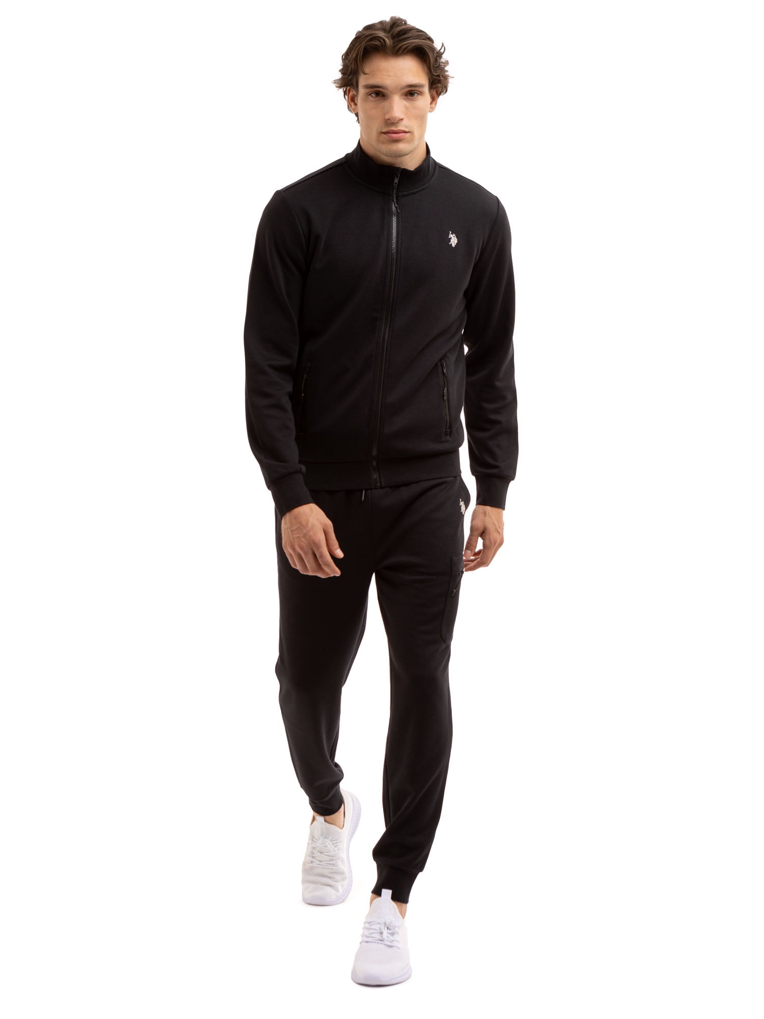 U.S.Polo. Assn Men's Black Track Jacket, Sizes S-2XL