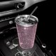 thumbnail image 1 of Taladro en barra con diamantes de imitación y destellos brillantes, taza para bebidas con incrustaciones de diamantes de 550 ml, taza de café con pajita de acero inoxidable, cuerpo recto, tubo recto, 1 of 6