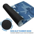 thumbnail image 6 of Blue Camouflage &nbsp;mouse Padswaterproofno Slip&nbsp;for Office Home Work GamingmousematRubber Base Mousepad with Stitched Edges 31.5x11.8inches, 6 of 7
