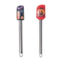 WEGFTDUOP Halloween-Themed Stainless Steels Spatula Set - 2-Piece Non-Stick Friendly Kitchen Tools With Stainless Steel Handles For Easy Storage