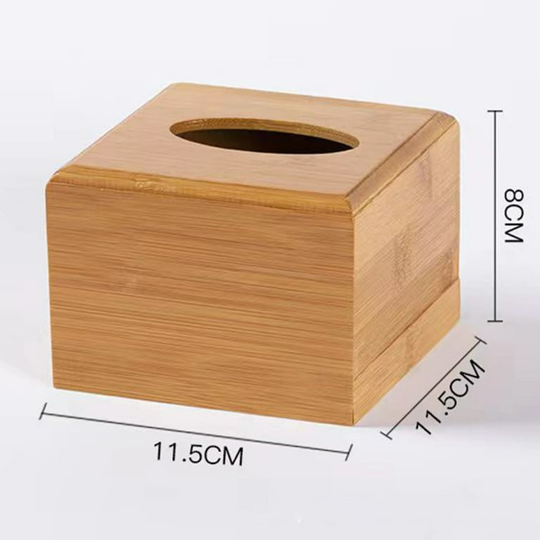 Homgreen Design Tissue Box Holder - Modern, Minimalist, and Durable Wooden Tissue  Box with Sliding Bottom, Easy-Refill- Premium-Quality Bamboo Tissue Box  Cover(Size: M) 