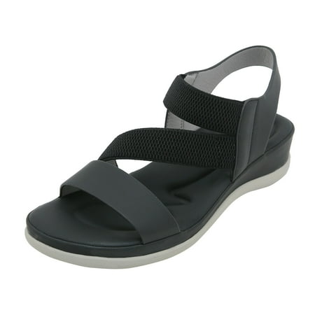 

Women s Summer Fashion Sweet Open Toe Sandals Thick Bottom Elastic Strap Casual Comfortable Beach Sandals