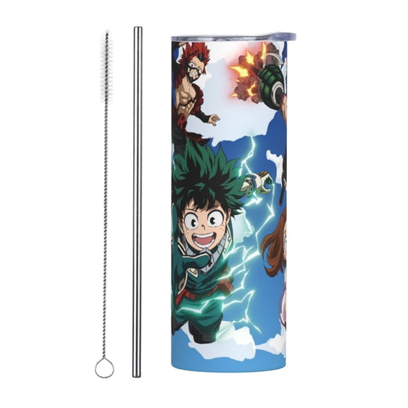 20oz Stainless Steel Mug, My Hero Academia Coffee Cup Vacuum Insulated Tumbler Double Wall