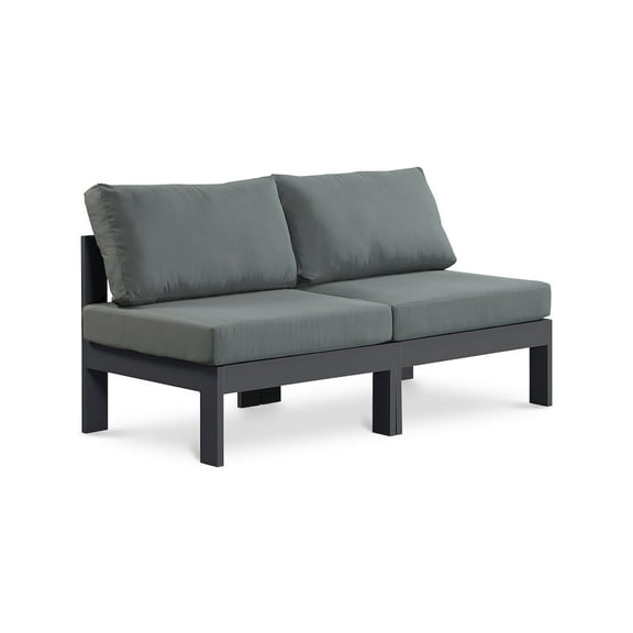 Meridian Furniture Nizuc Grey Outdoor Patio Modular Sofa