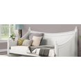 thumbnail image 3 of LHYY Transitional Style Twin Daybed Molding Design White Finish Mattress Ready Poster Design With Finials Solid Wood Structure, 3 of 6