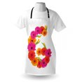 thumbnail image 4 of Flower Alphabet Apron, Floral Composition of Letter G Tangerine and Pinkish Gerbers, Unisex Kitchen Bib with Adjustable Neck for Cooking Gardening, Adult Size, Marigold Hot Pink Green, by Ambesonne, 4 of 4