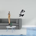 thumbnail image 2 of Figura abstracta de una mujer africana pensante de una tribu, escultura moderna, obra de arte decorativa para dormitorio, mesa, estante, escritorio, d, 2 of 8