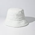 thumbnail image 4 of purcolt Winter Bucket Hat for Women Soft Warm Lamb Wool Fuzzy Bucket Hat Teddy Fisherman Cap Basin Hat for Casual, Trips, Sports, Skiing, 4 of 8