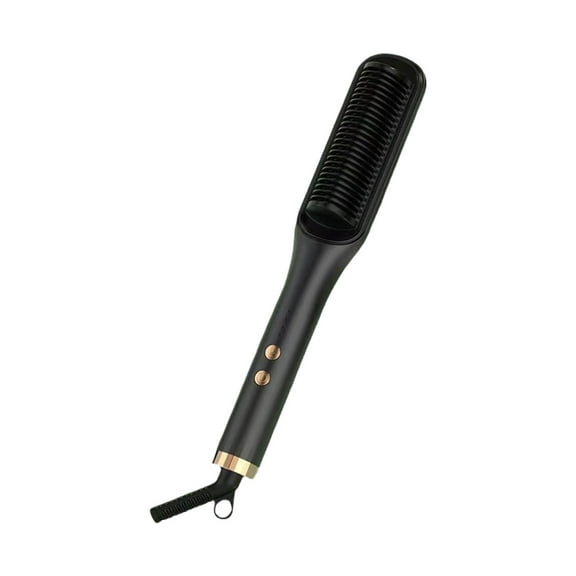 Hair Straightener Curling Iron Dual Voltage PTC Heating 45W Adjustable Temperature 140-210C Curling Wand for All Hair Types Black