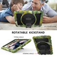 thumbnail image 5 of Dteck Galaxy Tab A 10.1 2019 Case with Screen Protector, 360° Rotatable Kickstand with Hand Strap Shoulder Strap 3 in 1 Shockproof Case for Samsung Galaxy Tab A 10.1 2019 SM-T510 T515, Camouflage, 5 of 7