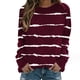 thumbnail image 5 of Tops de moda para mujer Camiseta holgada con efecto tie-dye Tops tipo túnica de manga larga, 5 of 5