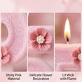thumbnail image 3 of Number 5 Birthday Candle, Glitter Pink Flower, 1 Piece, for Birthday Party Cake Decoration, 3 of 5
