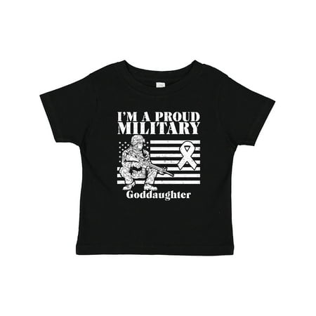 

Inktastic Proud Military Goddaughter Red Friday Gift Toddler Toddler Girl T-Shirt