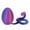 Purple, variant on Jubilant Jewelry Storage Egg 3d Printed Snake Egg Ornament with Movable Joints Articulated Snake Figurine Colorful Desktop Decoration Fidget Toy Jewelry