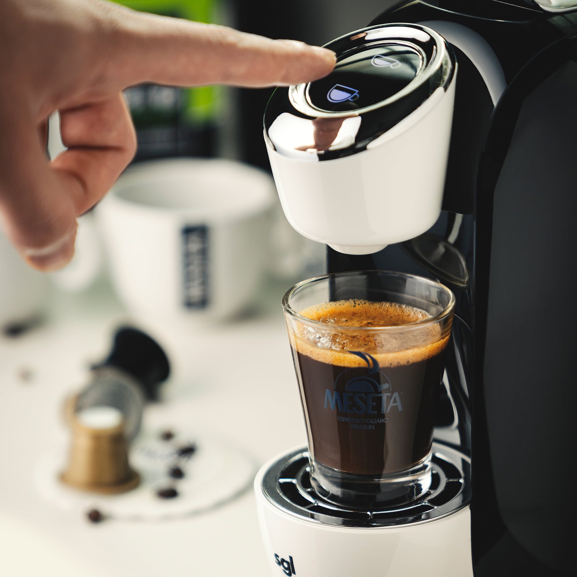 100 Meseta Intenso Fairtrade Italian Nespresso Compatible Capsules. 100 Capsules of Gourmet Coffee Espresso Compatible with Nespresso Machine.