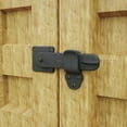 thumbnail image 2 of Black Gate Flip Latch Wrought Iron 5.75" L Two-Sided Rust Resistant Door Locks Renovators Supply, 2 of 11