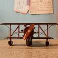 thumbnail image 4 of Vintage Wooden Plane model Decor Creative Home Desktop Retro Aircraft Decoration Toy Gift Collection TAPDRA Spare Part, 4 of 4
