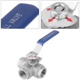thumbnail image 4 of Three-way Ball Valve, Industrial Grade Stainless Steel 304, Heavy-duty Handle For Reliable Closure In Shut-off And Control Applications, 4 of 5