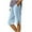 Light Blue, variant on ZQUUVOU Women's Capris Shorts Summer Solid Color Loose Cotton Linen Buttons Pants with Pockets(Brown,L)