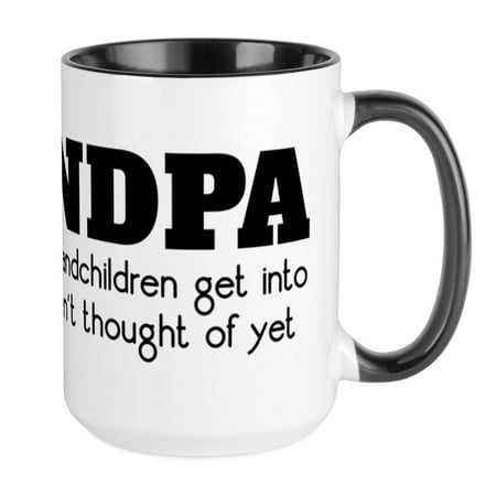 

CafePress - Grandpa Mischief - 15 oz Ceramic Large Mug