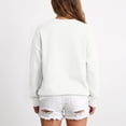 thumbnail image 5 of Oversized Sweatshirts Women Crewneck 2026 Fall Cute Fleece Pullover Top | Loose Fit Long Sleeve Sweatshirt no Hood, Drop Shoulder Tops, Workout Athletic Cozy, Airport Travel Clothes White,L, 5 of 7